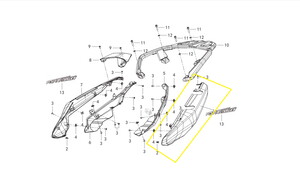QJ FORTRESS350 Arka Kuyruk Grenajı sarı sol