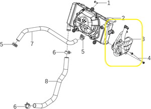 QJ SRK400RR Radyatör Su Tankı