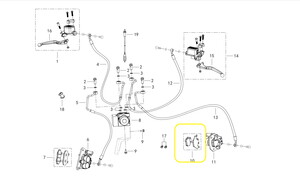 RKS LTR125 Arka Fren Balatası orjinal