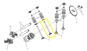 BAROSSA ADV125 Egzoz Subabı