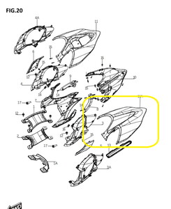BAROSSA JEDI750 Arka Kuyruk  Altı Grenajı beyaz
