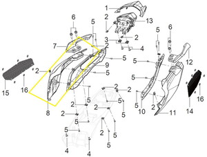  BENELLİ 502-C ARKA YAN PANEL SAĞ MAVİ 65902P08006Z