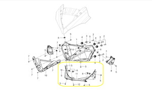 QJ SRK400RR Ön Far Alt Paneli