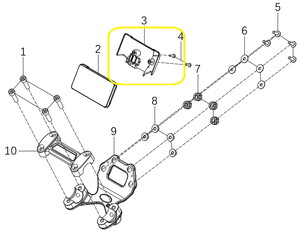 JAWA 500F Kilometre Saati Kapağı
