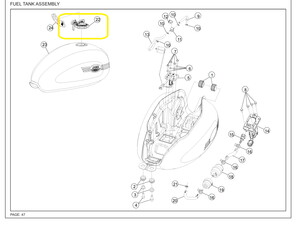 JAWA CLASSIC 300CL Benzin Deposu  Kapağı