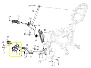 QJ SRV550ST Ön Basamak Braketi sağ