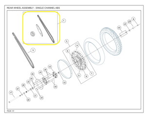 JAWA CLASSIC300CL Arka Tekerlek Zinciri Dişlisi Seti
