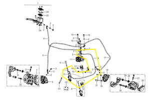 JAWA 500X Ön Abs Metal Boru Çıkışı