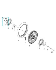 KOVE 800X Ön Fren Diski Civatası Set