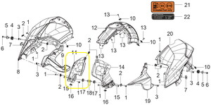 QJ TRX12 Benzin Deposu Grenajı İçi sol