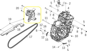 KOVE 800X Ön Zincir Dişlisi Muhafazası