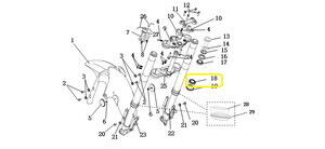 QJ ATR125/LTM125 Furç Yatağı Bilyası Toz Lastiği