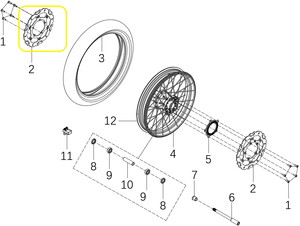 QJ FORTRESS350 Ön Fren Diski