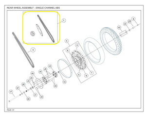 JAWA PERAK Arka Tekerlek Zinciri Dişlisi Seti