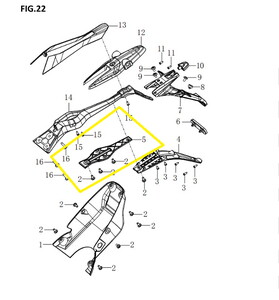 BAROSSA JEDI750 Arka Kuyruk Orta Parçası