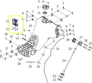KOVE 800X Benzin Pompası