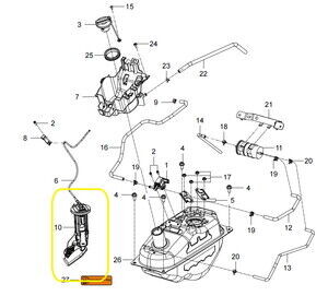 KOVE 800X Benzin Pompası