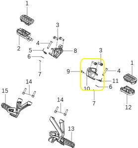 BENELLİ 502-C Ön Basamak Demiri sağ