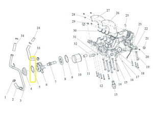 QJ SRV550ST Yağ Pompası Parçası