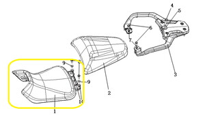 KOVE 510X/JAWA 500X Ön Sele