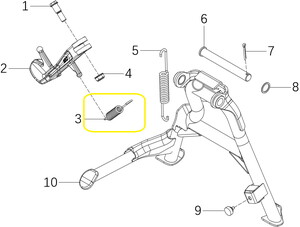  QJ TRX12/SRK125S Yan Sehpa Yayı