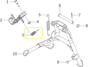 QJ TRX12/SRK125S Yan Sehpa Yayı