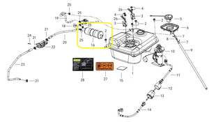 BAROSSA ADV125 Karbon Kanister Valfi