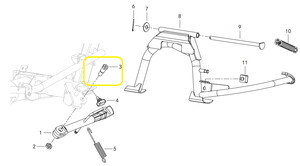 QJ LTM125/VPS125 Yan Sehpa Civatası