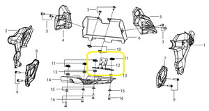 QJ SRT550X Karter Muhafazası Braketi