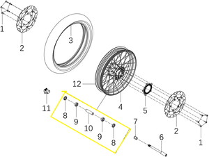  BENELLİ 502-C Ön Jant  Elemenları