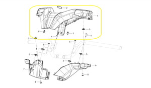 QJ FORTRESS350 Direksiyon Üst Grenajı