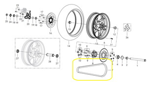  QJ SRK 125 S KMC428UO-126 ÇELİK ZİNCİR