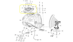 QJ SRK125R Depo Kapak Muhafaza Plastiği