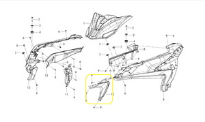QJ SRT800X Ön Sinyal sağ