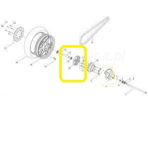 KOVE 510X/JAWA 500X Arka Göbek Kaplin Lastiği