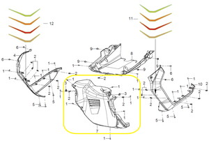 QJ ATR125 Alt Muhafaza Plastik
