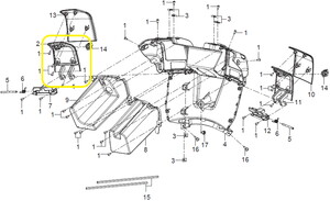 QJ ATR125 Ön Torpido Komple sağ