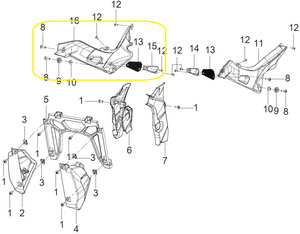 QJ TRX12 Yan Kapağı sağ