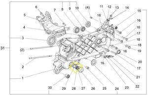 JAWA 500X Yağ Süzgeci Kapağı