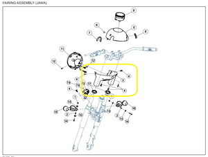 JAWA CLASSIC300CL Far Tası Alt