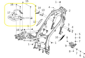 KOVE 800X Arka Çanta Bağlama Demiri