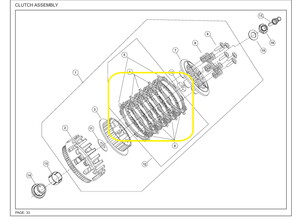 JAWA CLASSIC300CL Debriyaj Balatası Seti