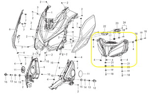 QJ FORTRESS350 Ön Far Komple