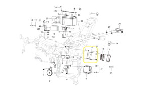QJ SRK400RR Beyin/Ecü Bağlantı Braketi