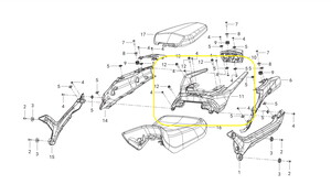 QJ SRT800X Arka Çanta Bağlama Demiri Alt Parça