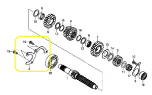 JAWA 500X Şanzıman Bilya Tutucu