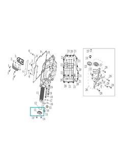 KOVE 800X Yağ Filtresi Kapağı