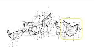 QJ FORTRESS350 Ön Basamak İç Panel sol