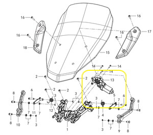 QJ FORTRESS350 Ön Siperlik Mekanizma Motoru