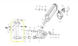 QJ SRT800X Egzoz Ara Boru
